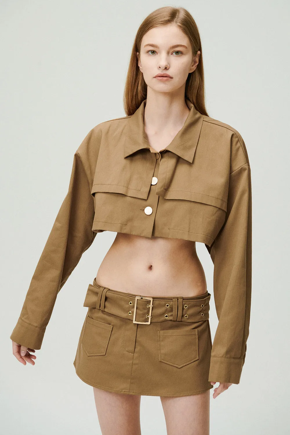Tiffany Cropped Trench Jacket sold by storets product image thumbnail 5