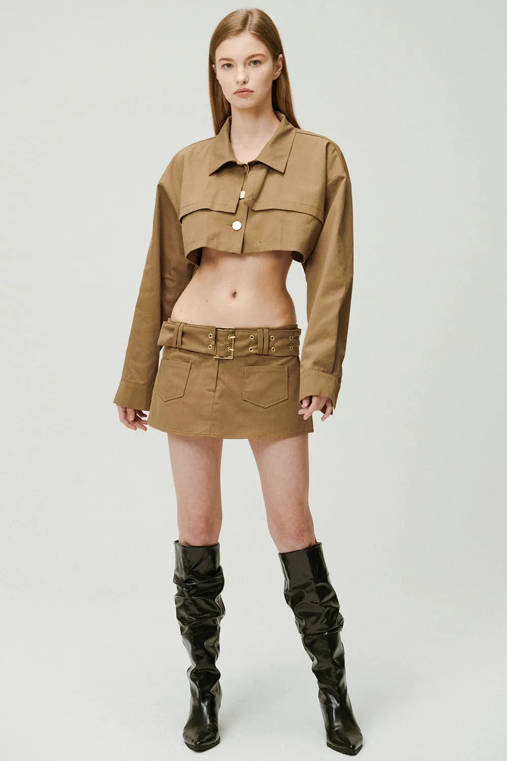 Tiffany Cropped Trench Jacket sold by storets product image thumbnail 4