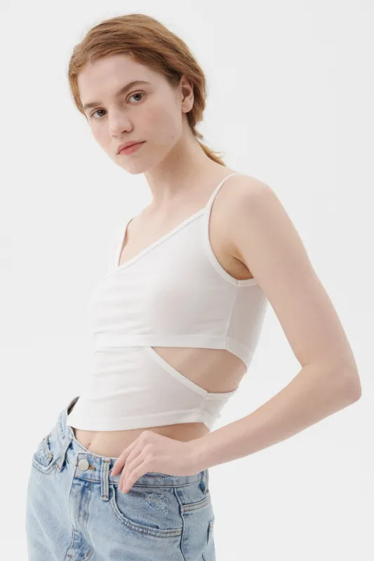 Raine Layered Cutout Top sold by storets