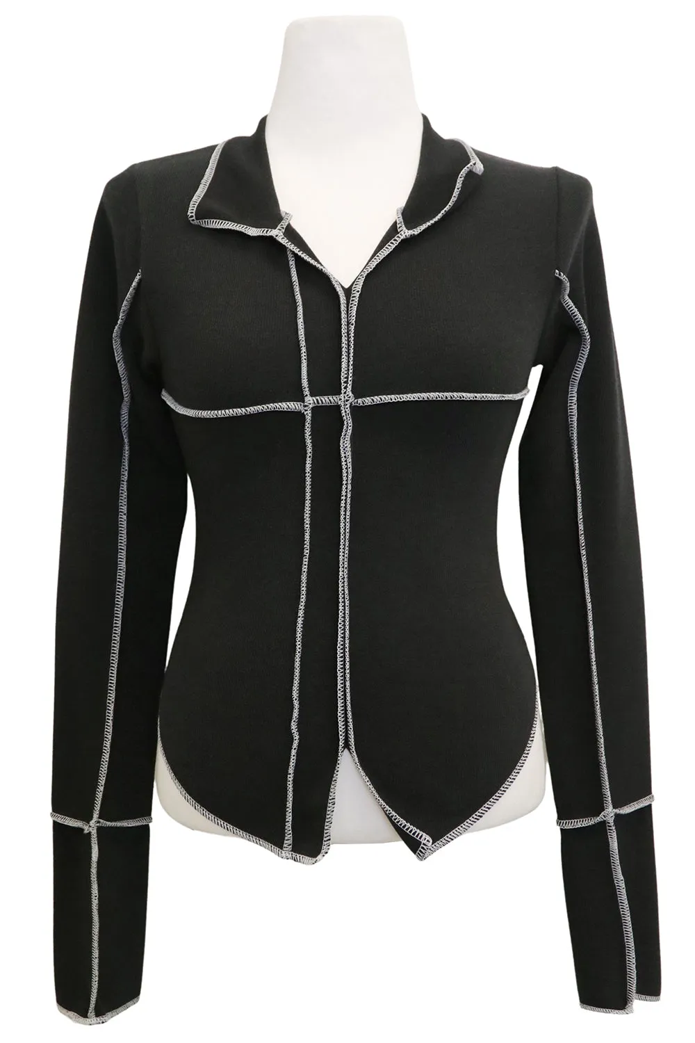 Rory Contrast Stitch Top sold by storets product image thumbnail 2