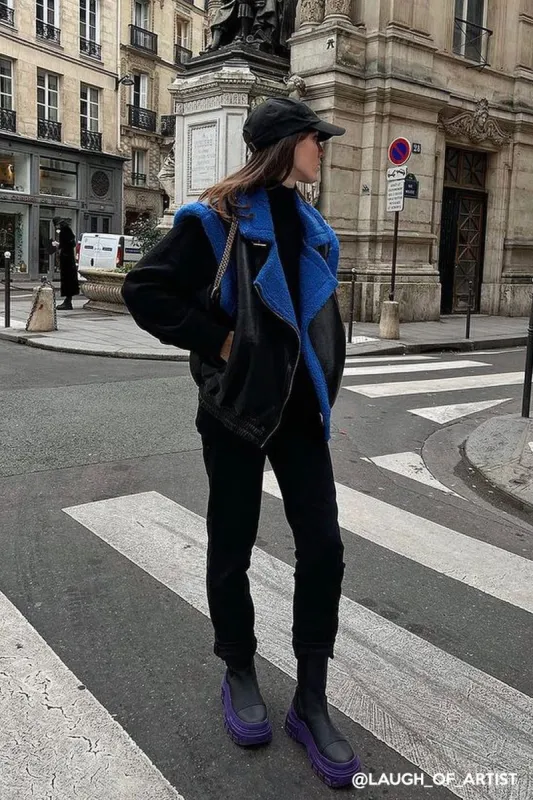 Arya Faux Shearling Vest sold by storets