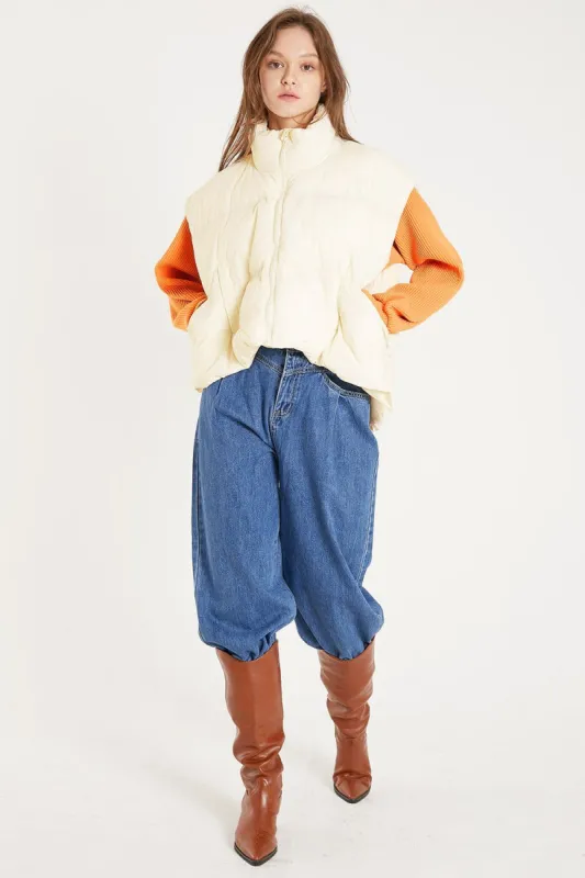 Amey Oversized Puffer Vest sold by storets