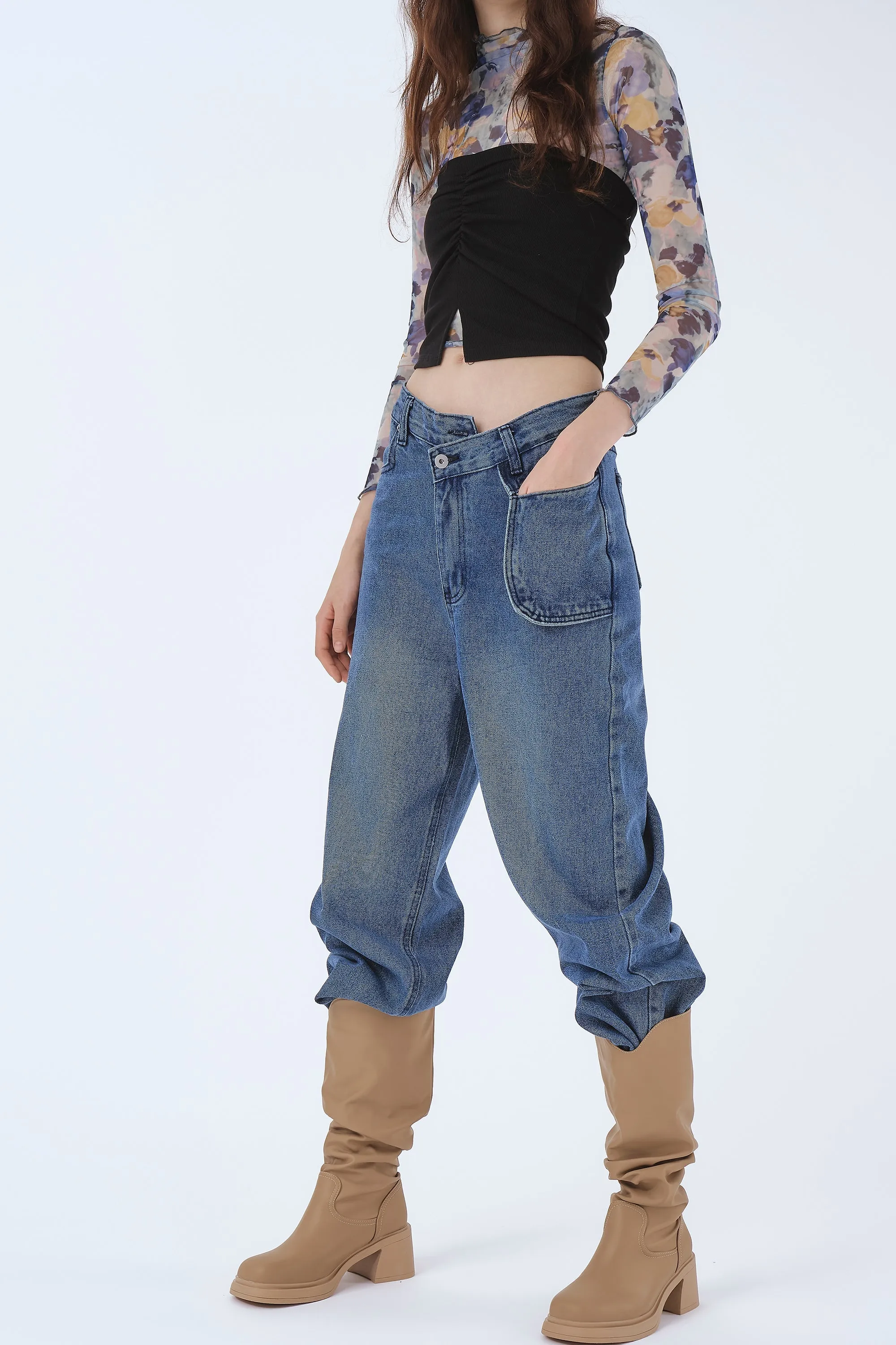 Annie Platform Knee Length Boots sold by storets product image thumbnail 4