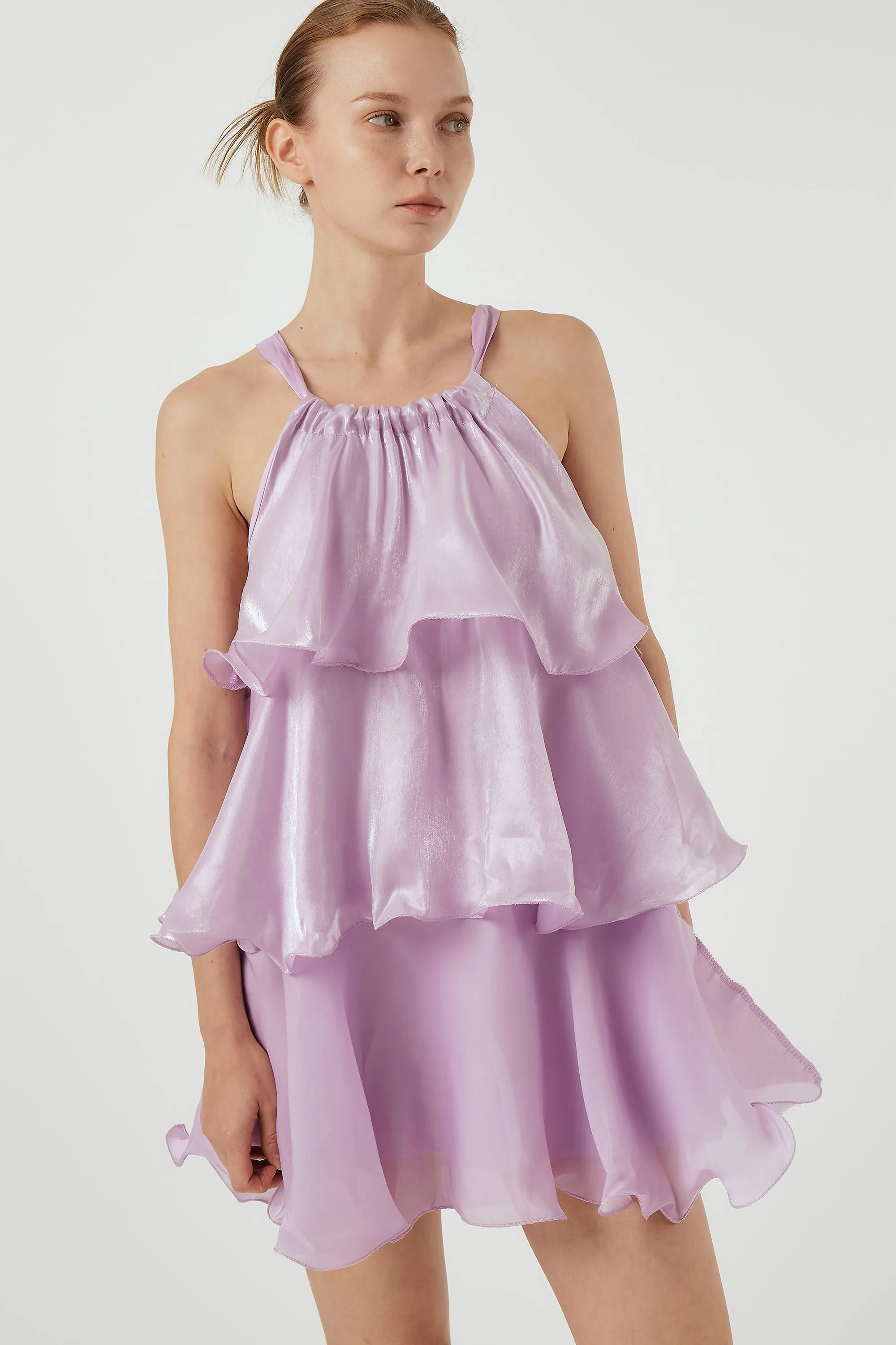Ella Organza Tiered Dress sold by storets product image thumbnail 2