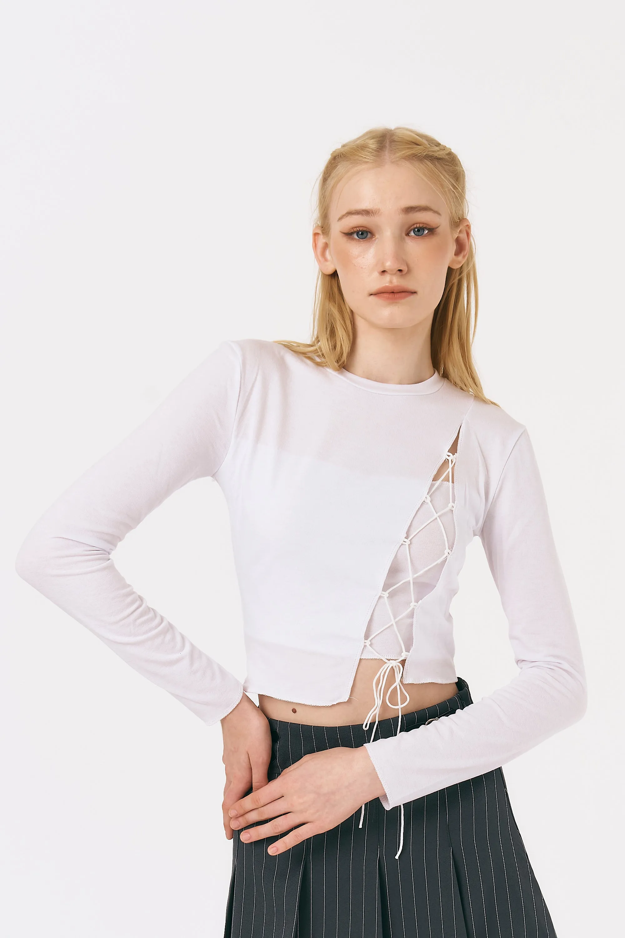 Izzy Lace Up Top sold by storets product image thumbnail 5
