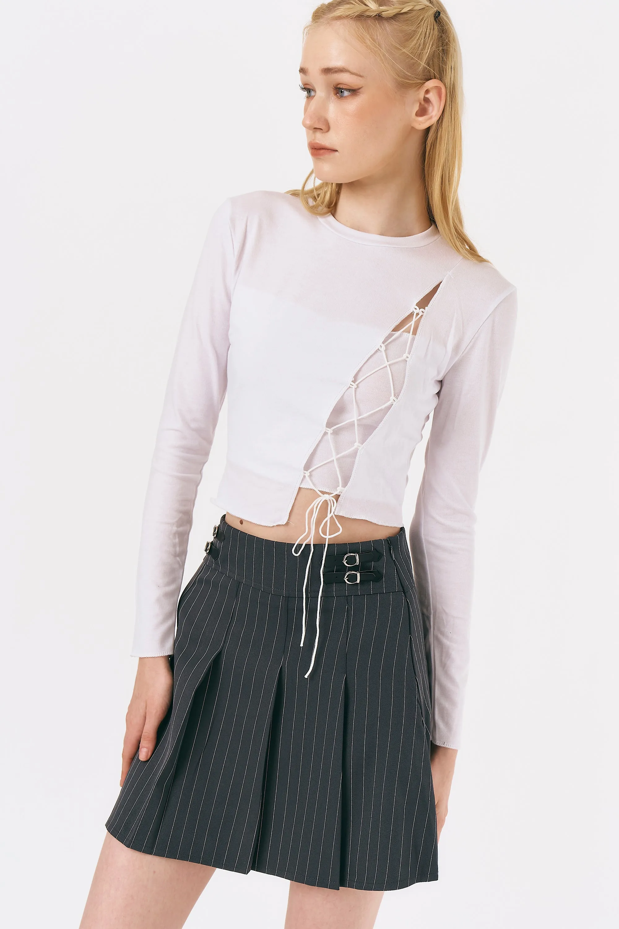 Izzy Lace Up Top sold by storets product image thumbnail 4