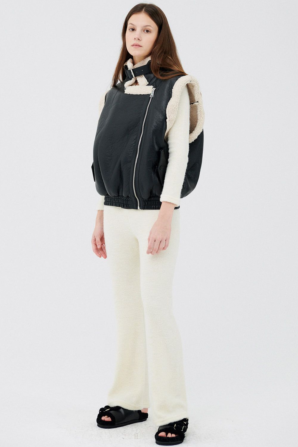 Arya Faux Shearling Vest sold by storets product image thumbnail 7