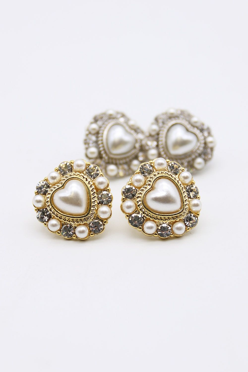 Pearl Heart Earring sold by storets