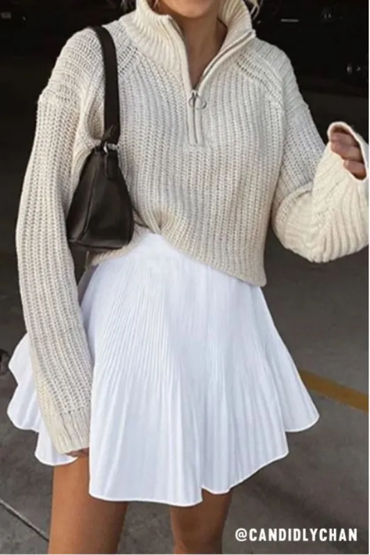 Alyssa Pleated Skort sold by storets