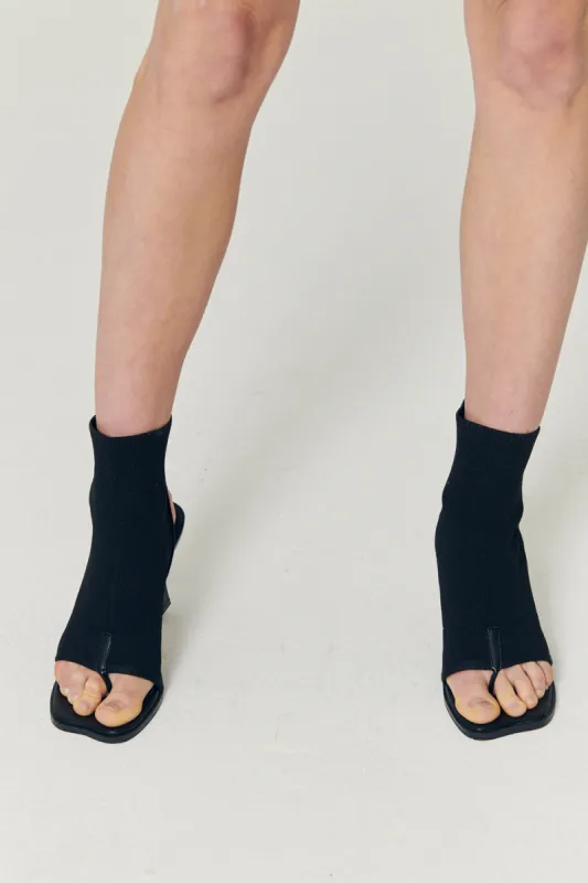 Natalie Open Toe Ankle Sock Boots sold by storets