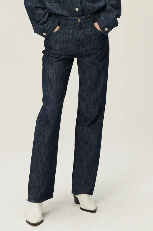 Rylie Straight Denim Pants sold by storets