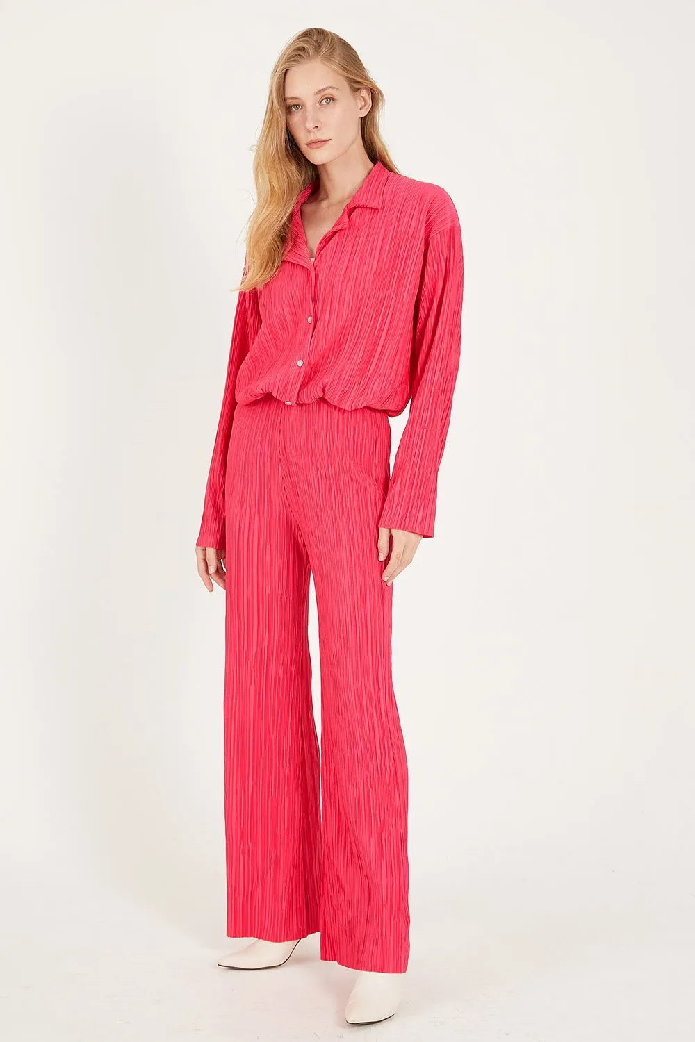 Maria Oversized Plisse Shirt sold by storets product image thumbnail 5