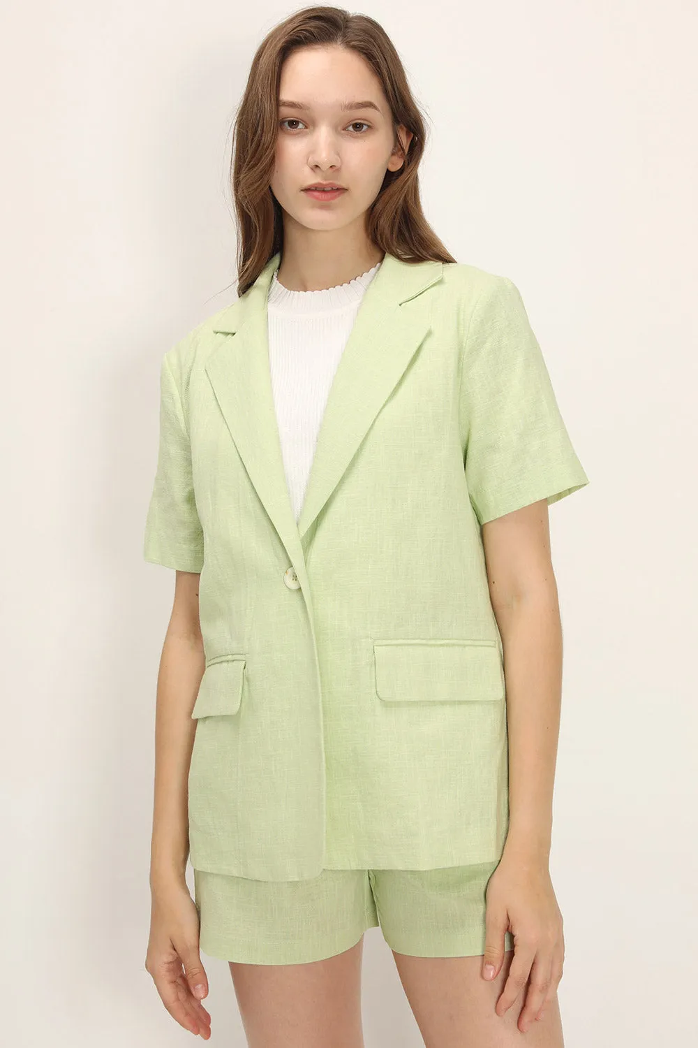 Ariella Linen Blazer sold by storets