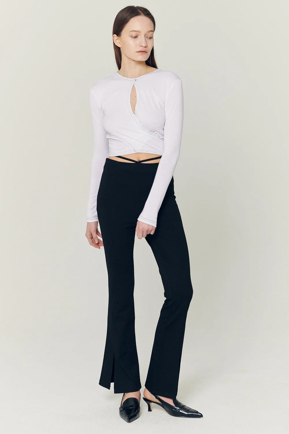 Hazel Hole Wrapped Effect Top sold by storets product image thumbnail 3