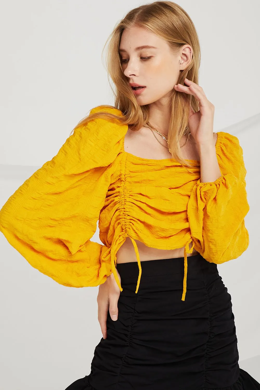 Ruth Ruched Drawstring Top sold by storets product image thumbnail 5