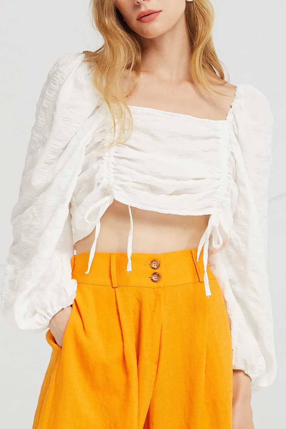 Ruth Ruched Drawstring Top sold by storets product image thumbnail 2