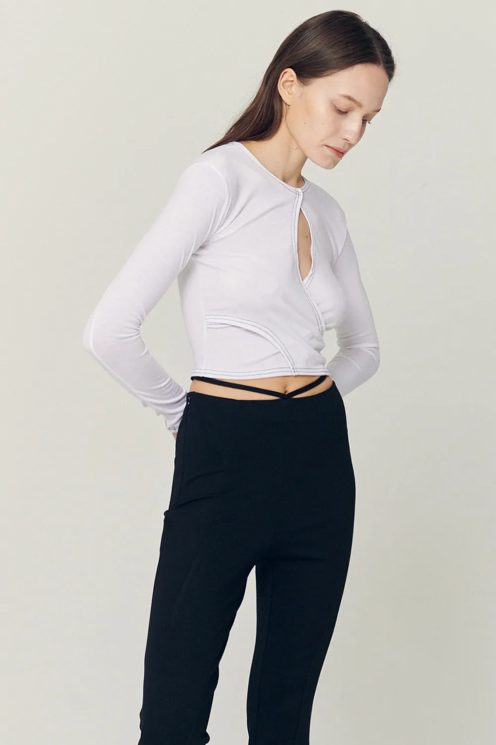 Hazel Hole Wrapped Effect Top sold by storets product image thumbnail 4