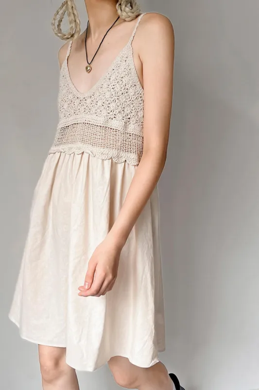 Sophia Crochet Mini Dress sold by storets