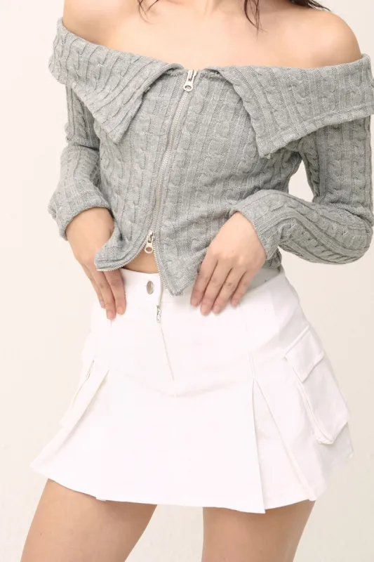 Mia Cargo Mini Skort sold by storets