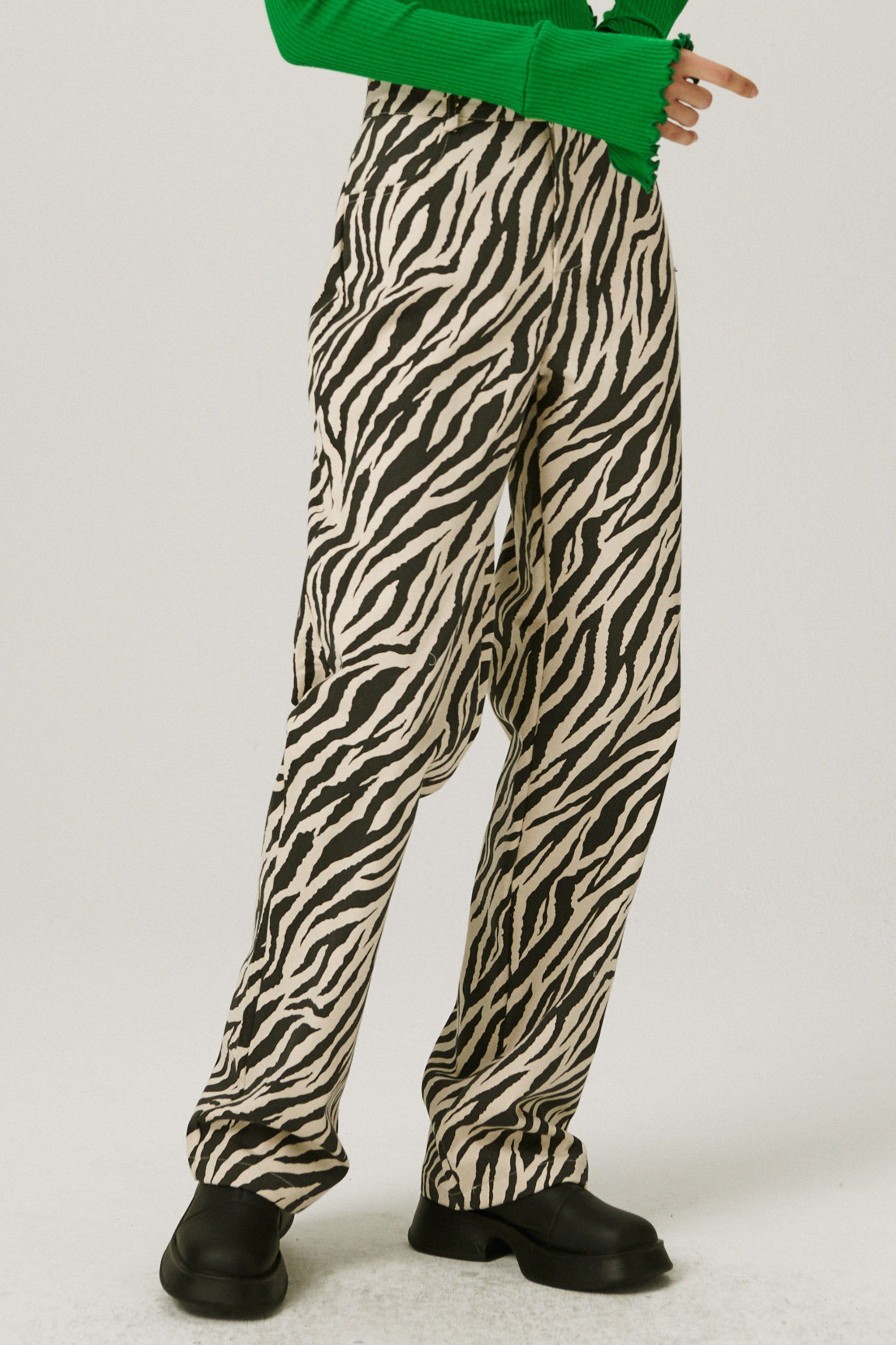 Ivy Wide Leg Pants in Zebra sold by storets product image thumbnail 4