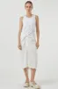 Hazel Satin Midi Skirt sold by storets