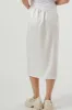 Hazel Satin Midi Skirt sold by storets