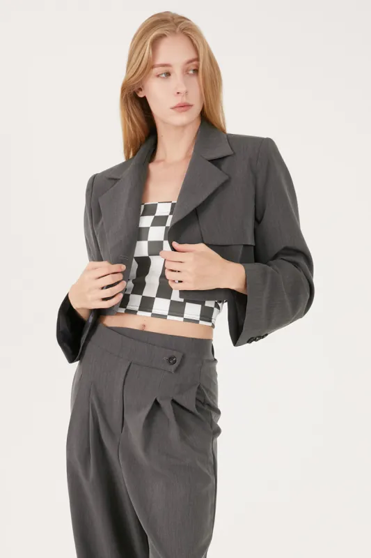 Nova Cropped Blazer Jacket sold by storets