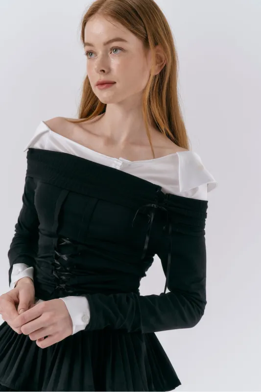 Bonnie Lace-up Top sold by storets