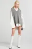 Lyla Oversized Knit Vest sold by storets
