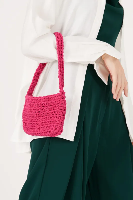 Viviana Chunky Woven Purse sold by storets