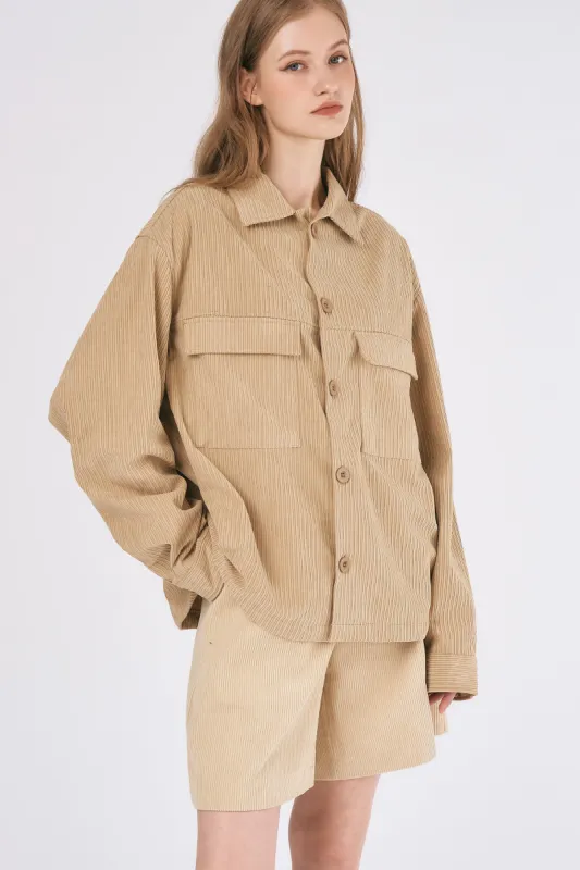 Madison Oversized Cord Jacket sold by storets