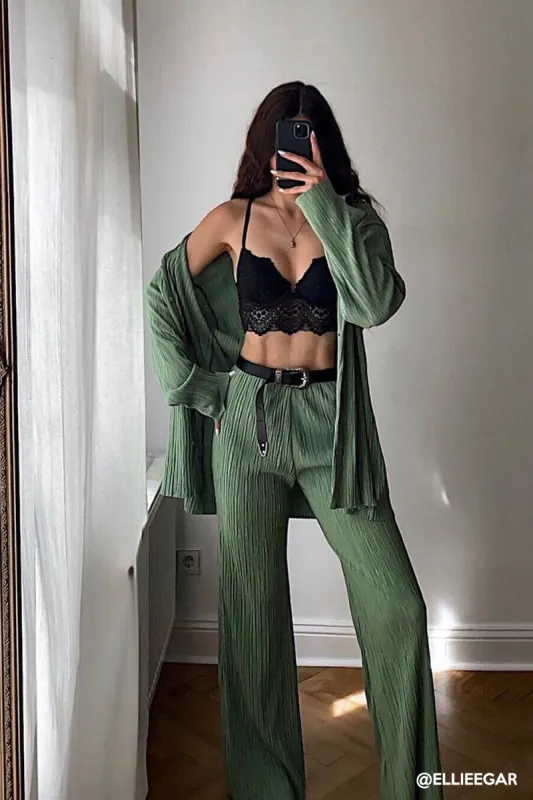 Maria Oversized Plisse Shirt sold by storets