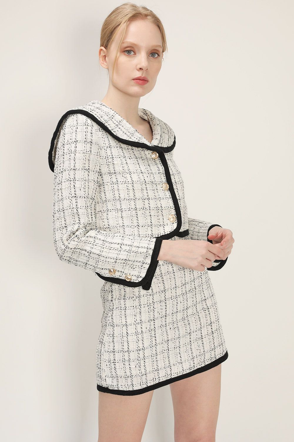 Brittany Tweed Trim Skirt sold by storets product image thumbnail 5