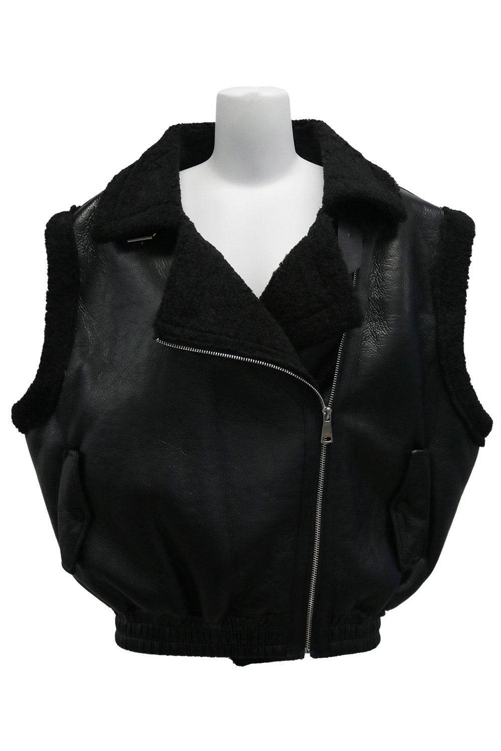 Arya Faux Shearling Vest sold by storets product image thumbnail 4