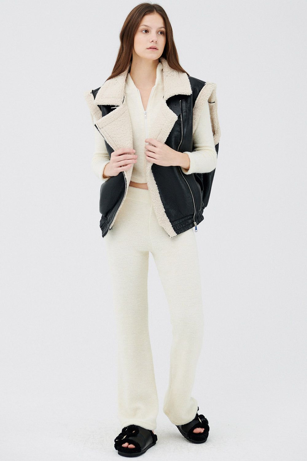Arya Faux Shearling Vest sold by storets product image thumbnail 8