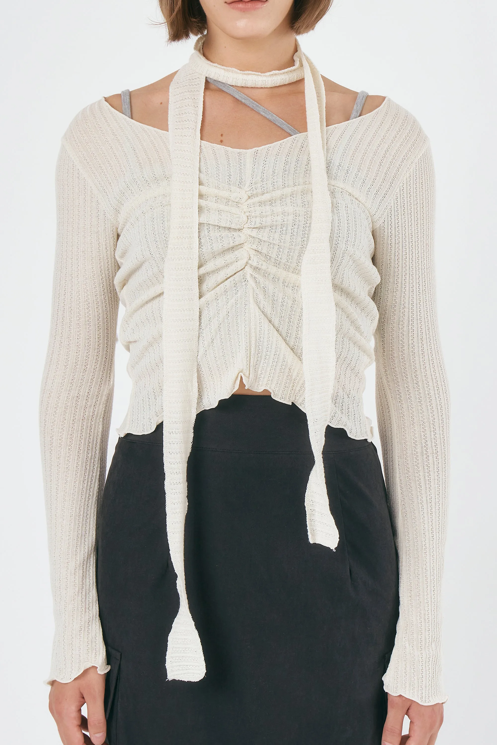 Alora Pointelle Top sold by storets product image thumbnail 4