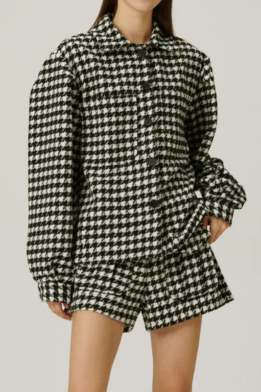 Harper Houndstooth Shacket sold by storets