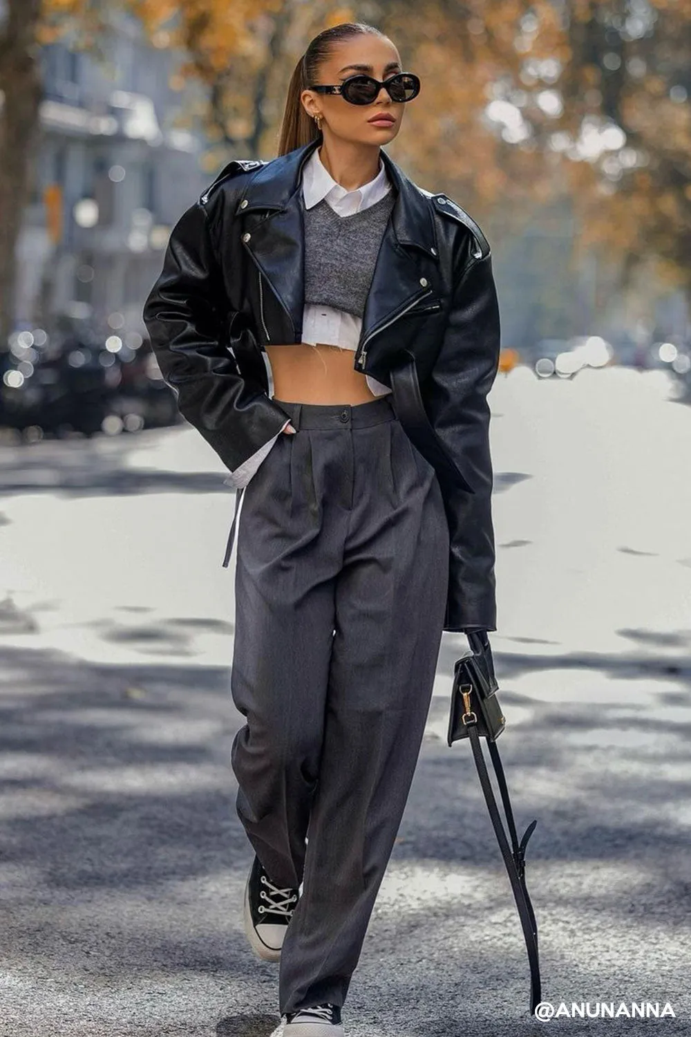 Emma Cropped Rider Jacket sold by storets