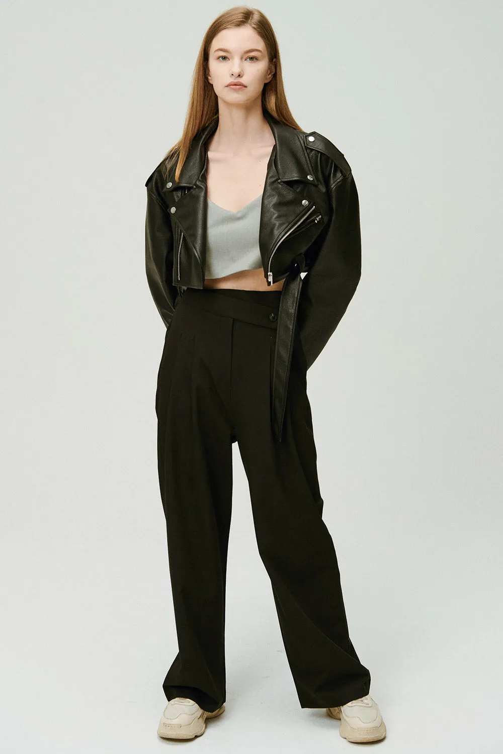 Emma Cropped Rider Jacket sold by storets product image thumbnail 5