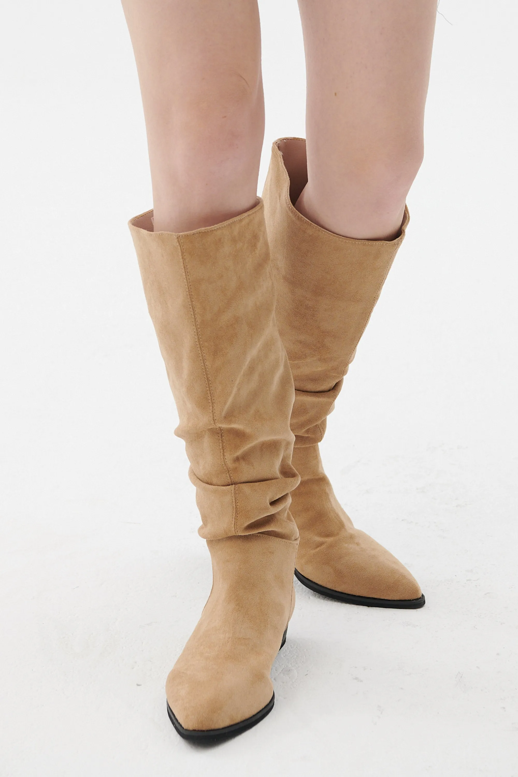 Wide-Leg Ruched Boots sold by storets product image thumbnail 3