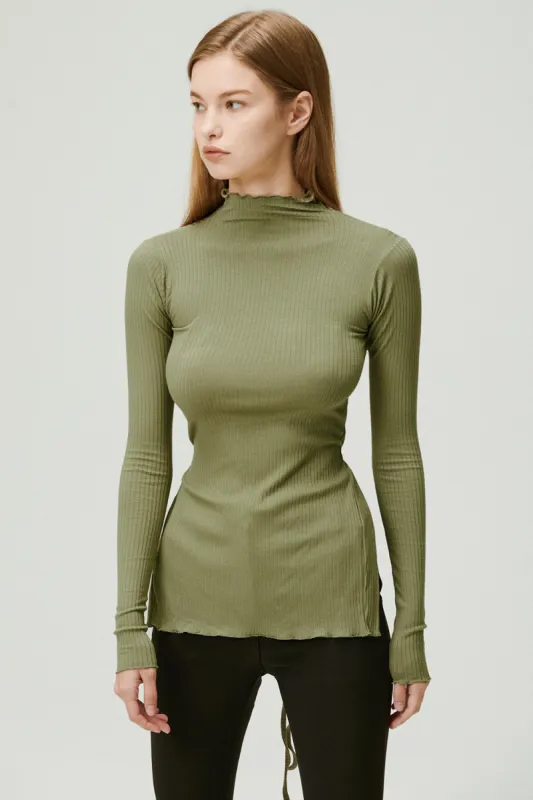 Gina Backless Ribbed Top sold by storets