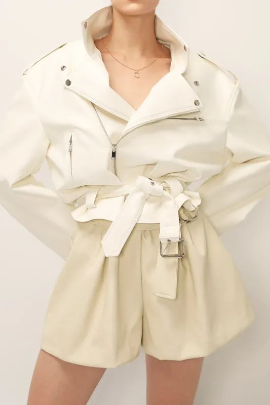 Emma Pleather Rider Jacket sold by storets