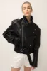 Emma Pleather Rider Jacket sold by storets