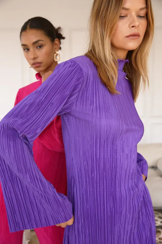 Sia Plisse Tunic Top and Pants Set sold by storets