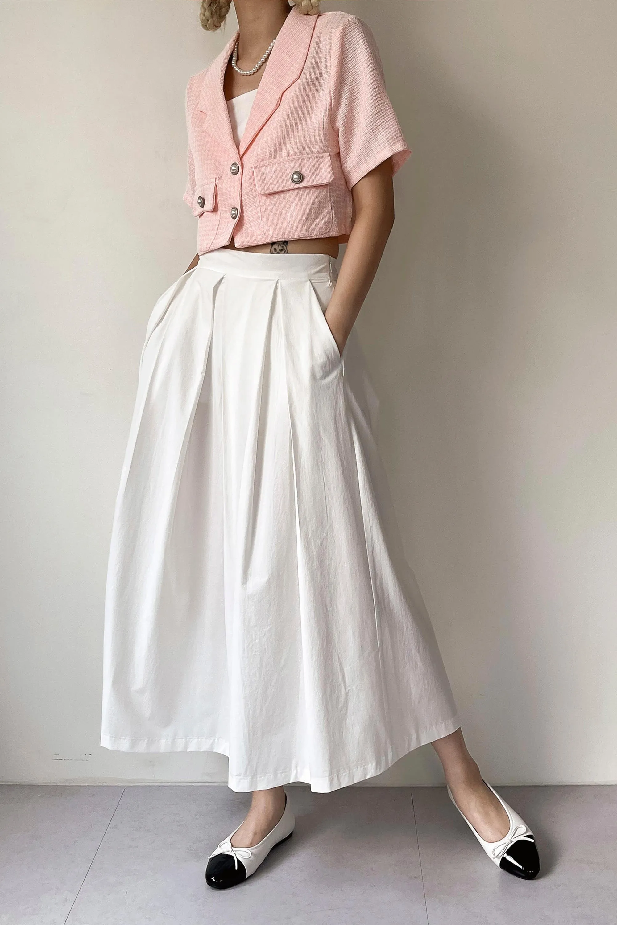 Talia Tweed Crop Jacket sold by storets product image thumbnail 3