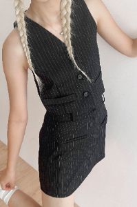 Mia Striped Mini Skirt sold by storets