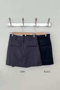 Mia Striped Mini Skirt sold by storets
