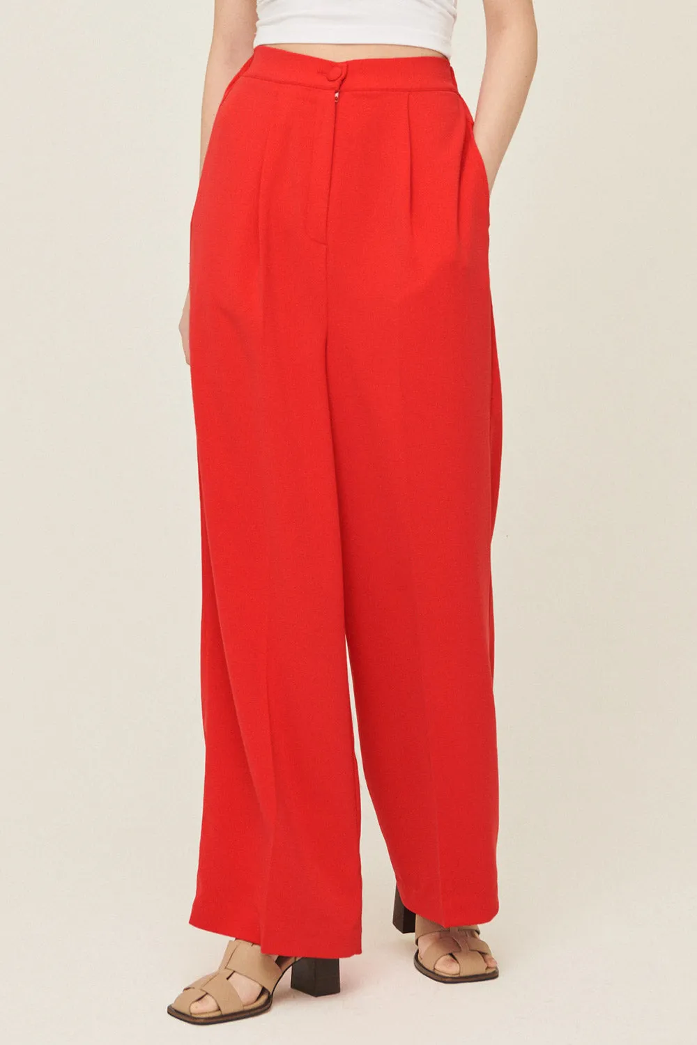 Jania High Wide Leg Pants sold by storets
