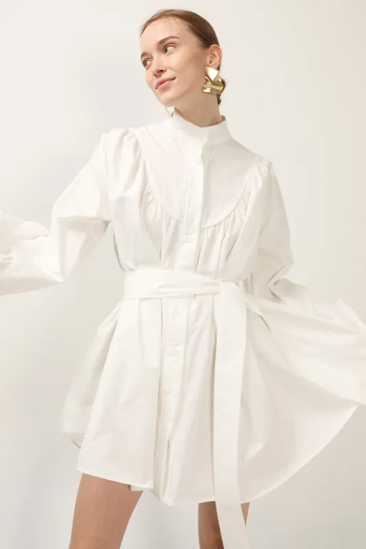 Tori Piping Detail Shirt Dress made by storets