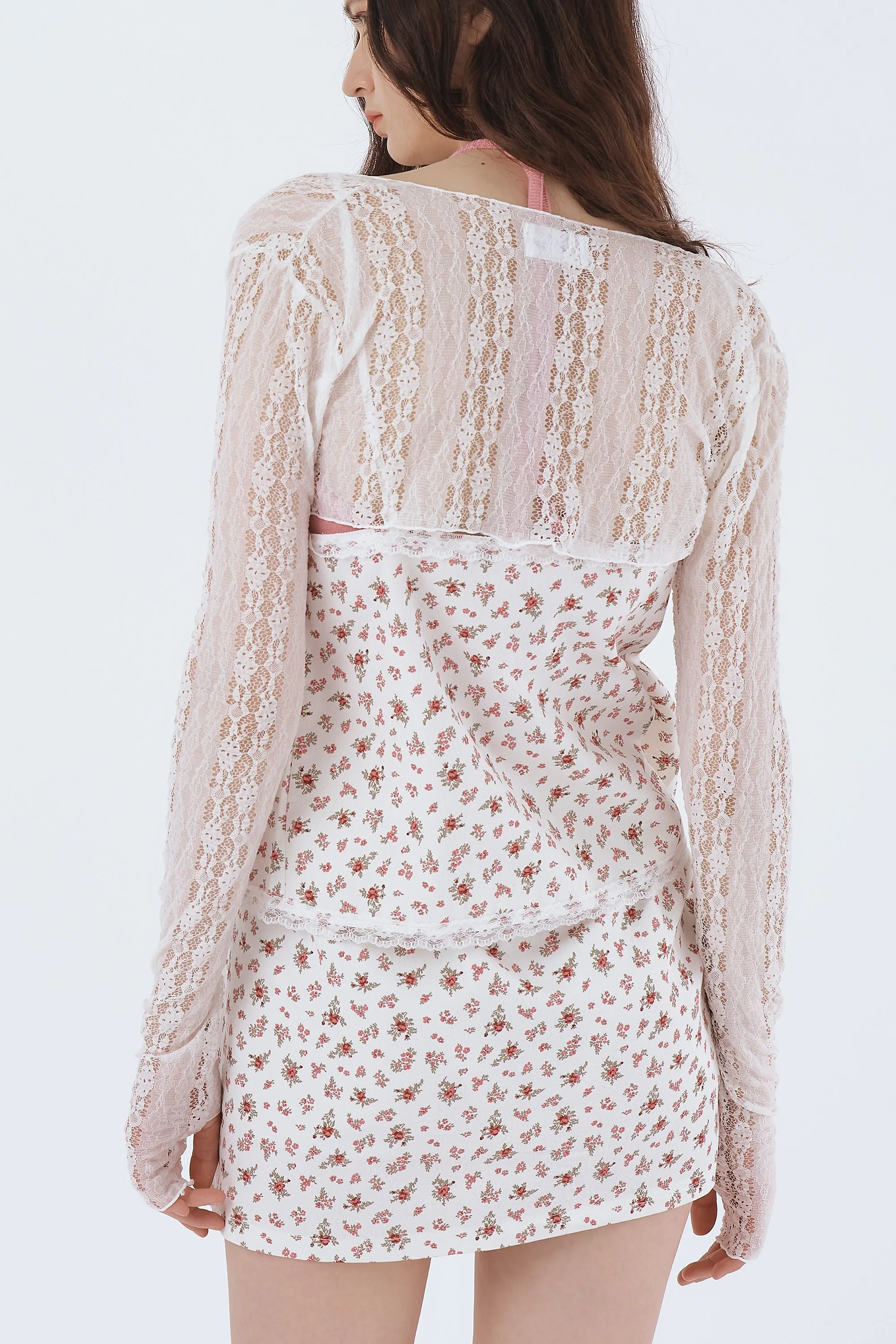 Reina Lace Cropped Shrug Cardi sold by storets product image thumbnail 5